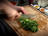 Preparing and Chopping Green Cabbage